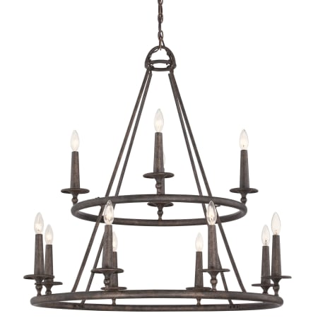 James Allan Chatham 12 Light 36" Wide Chandelier Malaga