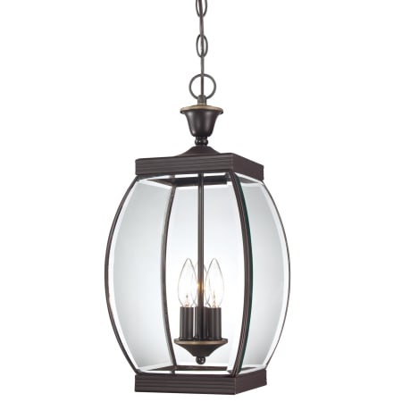 James Allan Barber 3 Light 9" Wide Outdoor Pendant Lantern with Clear Glass Medici Bronze