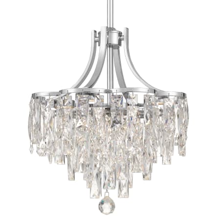 James Allan Curry Single Light 16" Wide LED Crystal Pendant Polished Chrome