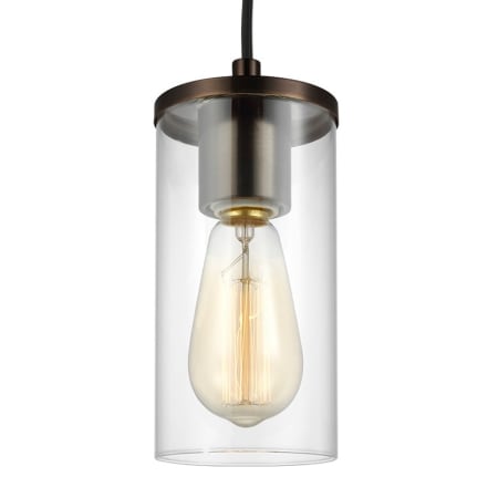 James Allan Fieldon Single Light 4" Wide Mini Pendant Brushed Oil Rubbed Bronze