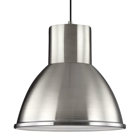 James Allan Kell Single Light 15" Wide Full Sized Pendant Brushed Nickel