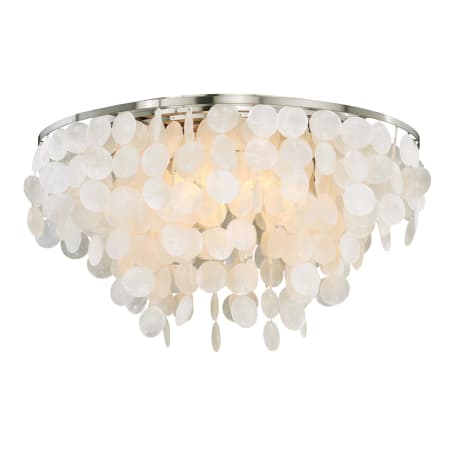 James Allan Jorge 5 Light 24" Wide Flush Mount Ceiling Fixture Satin Nickel
