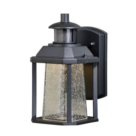 James Allan Cayden Single Light 10-1/4" High Integrated LED Outdoor Wall Sconce with Daylight Sensor Textured Black