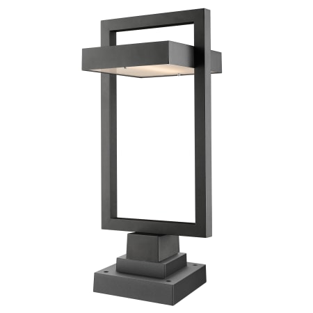 James Allan Roland 11" Tall LED Pier Mount Post Light Black