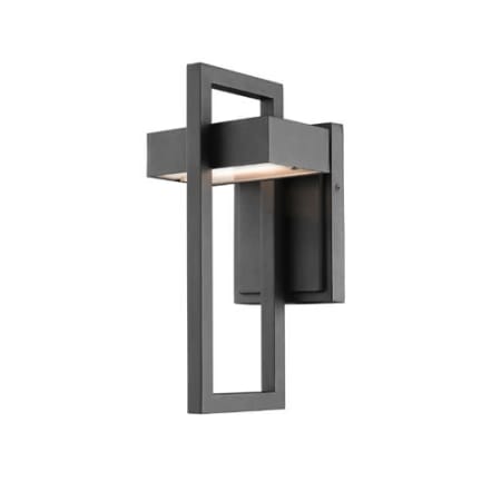 James Allan Roland 12" Tall LED Outdoor Wall Sconce Black