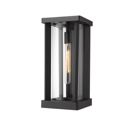 James Allan Warren 17" Tall Outdoor Wall Sconce Black