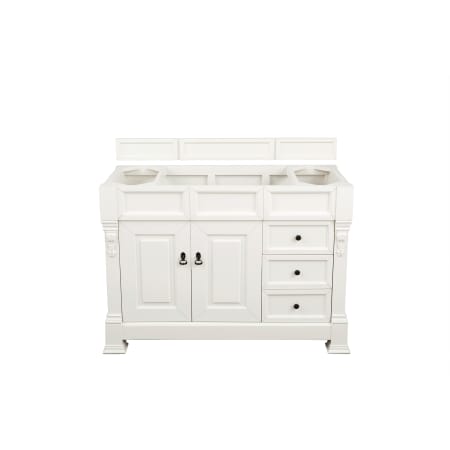 James Martin Vanities Brookfield 48" Single Basin Hardwood Vanity Cabinet Only Bright White