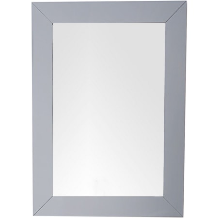 James Martin Vanities Weston 29" W x 40" H Transitional Rectangular Wood Framed Bathroom Wall Mirror Silver Gray