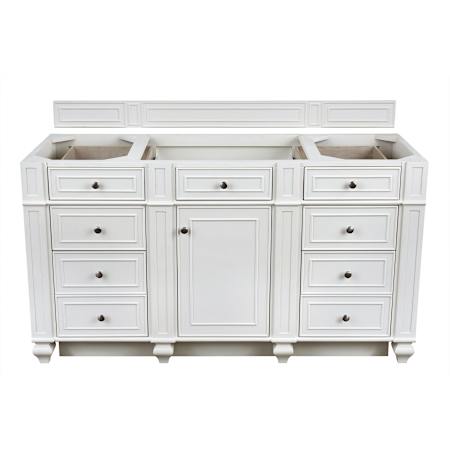 James Martin Vanities Bristol 60" Free Standing Single Basin Vanity Cabinet Only Bright White