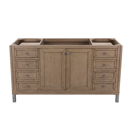 James Martin Vanities Chicago 60" Free Standing or Wall Mounted Single Basin Poplar Wood Vanity Cabinet Only White Washed Walnut