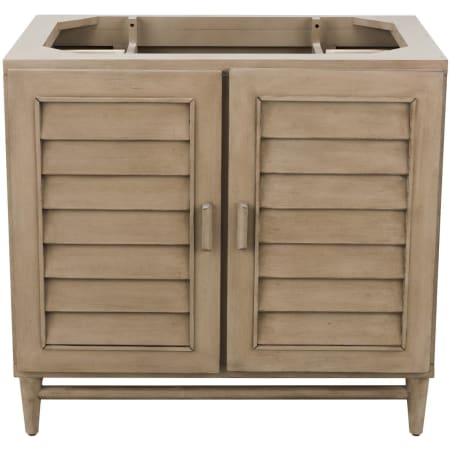 James Martin Vanities Portland 36" Single Free Standing Wood Vanity Cabinet Only - Less Vanity Top Whitewashed Walnut