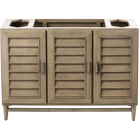 James Martin Vanities Portland 48" Single Free Standing Wood Vanity Cabinet Only - Less Vanity Top Whitewashed Walnut