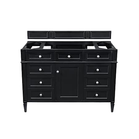 James Martin Vanities Brittany 48" Free Standing Single Basin Poplar Wood Vanity Cabinet Only Black Onyx