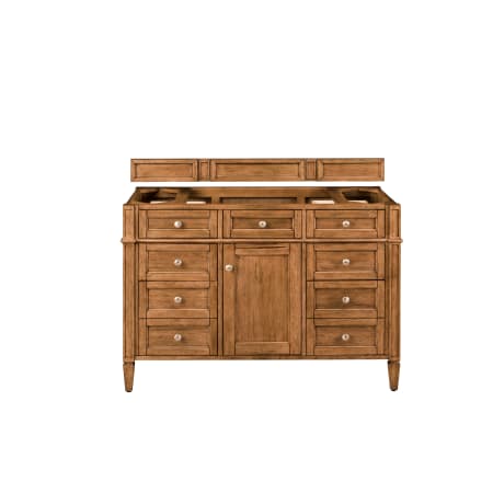 James Martin Vanities Brittany 47" Single Basin Poplar Wood Vanity Cabinet Only Saddle Brown
