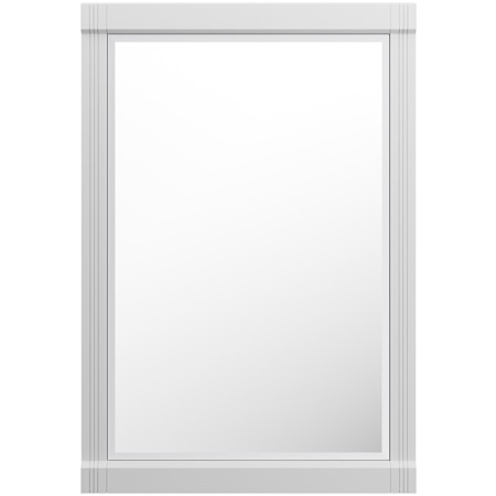 James Martin Vanities Bellshire Wall Mounted Bathroom Mirror Basin Poplar Wood Vanity Set with Top Bright White