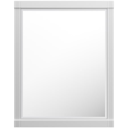 James Martin Vanities Bellshire Wall Mounted Bathroom Mirror Basin Poplar Wood Vanity Set with Top Bright White