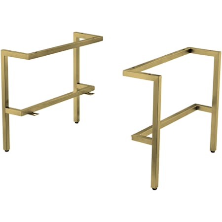 James Martin Vanities Mantova 18" Depth Stainless Steel Cabinet Legs Only Champagne Brass