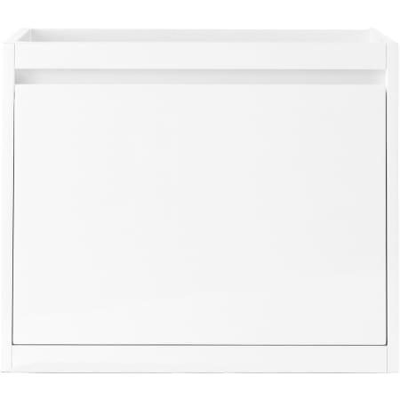 James Martin Vanities Mantova 24" Wall Mounted Single Basin Poplar Wood Vanity Cabinet Only Glossy White
