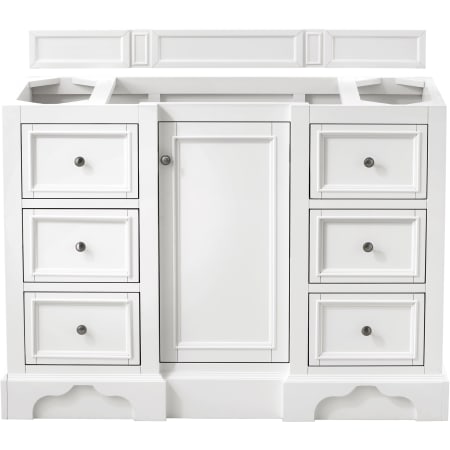 James Martin Vanities De Soto 50" Single Free Standing Wood Vanity Cabinet Only - Less Vanity Top Bright White