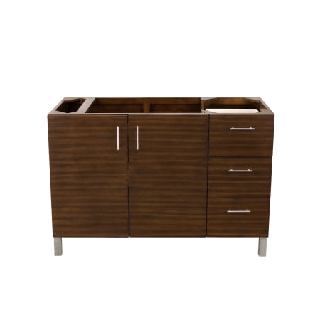 James Martin Vanities Metropolitan 48" Single Free Standing or Wall Mounted / Floating Wood Vanity Cabinet Only - Less Vanity Top American Walnut