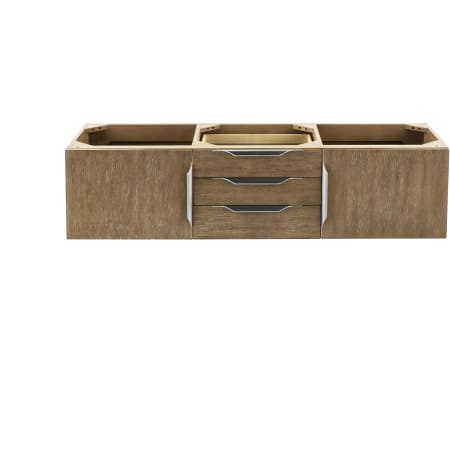 James Martin Vanities Mercer Island 59" Wall Mounted Double Basin Wood Vanity Cabinet Only - Less Vanity Top Latte Oak