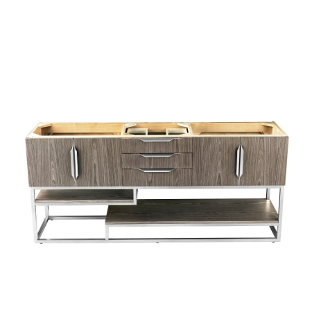 James Martin Vanities Columbia 72" Single Free Standing Vanity Cabinet - Less Vanity Top Ash Gray
