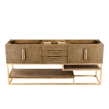 James Martin Vanities Columbia 72" Single Free Standing Vanity Cabinet - Less Vanity Top Latte Oak