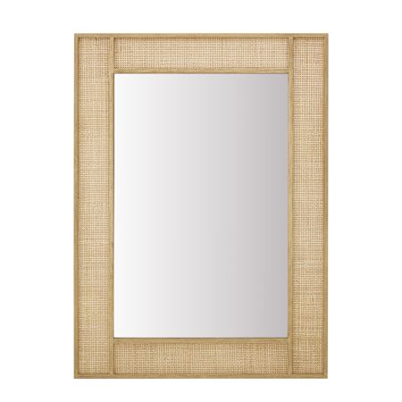 James Martin Vanities Solene 28"W x 38"H Square Flat Framed Wall Mounted Bathroom Mirror Seaside Oak