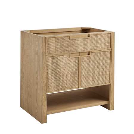 James Martin Vanities Solene 36" Free Standing Single Basin Poplar Wood Vanity Cabinet Only Seaside Oak