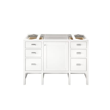 James Martin Vanities Addison 48" Single Basin Hardwood Vanity Cabinet Only Glossy White