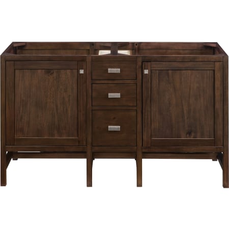 James Martin Vanities Addison 60" Double Basin Hardwood Vanity Cabinet Only Mid Century Acacia