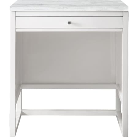 James Martin Vanities Athens 30" Countertop Unit with Solid Surface Top Glossy White