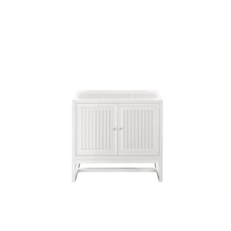 James Martin Vanities Athens 36" Single Basin Hardwood Vanity Cabinet Only Glossy White