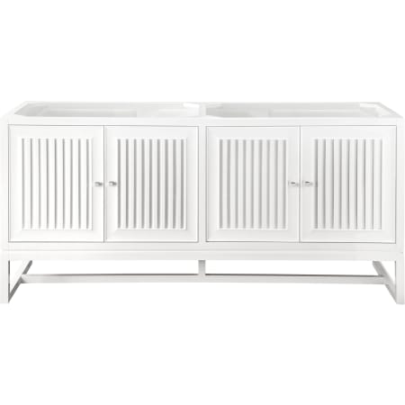 James Martin Vanities Athens 72" Double Basin Hardwood Vanity Cabinet Only Glossy White