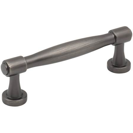 Jeffrey Alexander Jules 3-3/4" Center to Center (96mm) Elegant Tapered Cabinet Bar Handle / Drawer Bar Pull Brushed Pewter