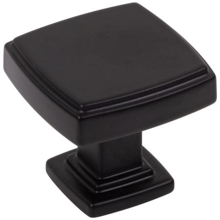 Jeffrey Alexander Renzo 1-1/4" Stepped Square Bold Cabinet Knob / Drawer Knob Matte Black