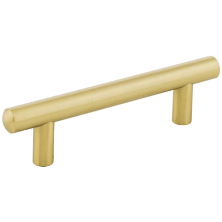 Jeffrey Alexander Key West 3-3/4" Center to Center Smooth Round Cabinet Bar Pull / Drawer Bar Handle Brushed Gold