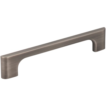 Jeffrey Alexander Leyton 5-1/16" (128mm) Center to Center Mid Century Modern Cabinet Handle / Drawer Pull Brushed Pewter