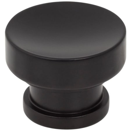 Jeffrey Alexander Elara 1-1/4" Round European Style Concave Cabinet Knob / Drawer Knob Matte Black