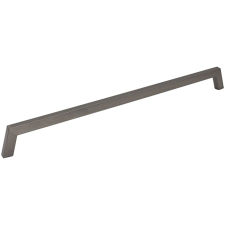 Jeffrey Alexander Ivan 18" Center to Center Mid Century Modern Angled Arch Appliance Handle / Appliance Pull Brushed Pewter