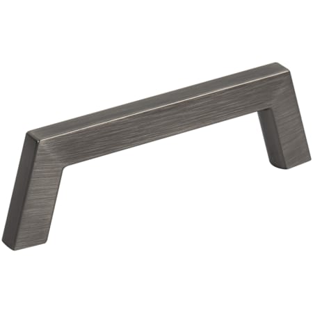 Jeffrey Alexander Ivan 3-3/4" (96mm) Center to Center Mid Century Modern Angled Arch Cabinet Handle / Drawer Pull Brushed Pewter