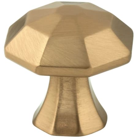 Jeffrey Alexander Wheeler 1-1/4" Faceted Gem Cut Geometric Cabinet Knob / Drawer Knob Satin Bronze