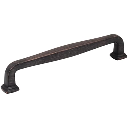 Jeffrey Alexander Fontana 6-5/16" (160mm) Center to Center Elegant Squared Cabinet Handle / Drawer Pull Brushed Oil Rubbed Bronze