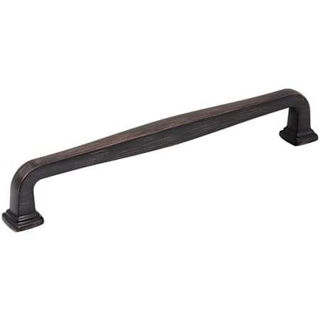 Jeffrey Alexander Fontana 7-9/16" (192mm) Center to Center Elegant Curved Square Cabinet Handle / Drawer Pull Brushed Oil Rubbed Bronze