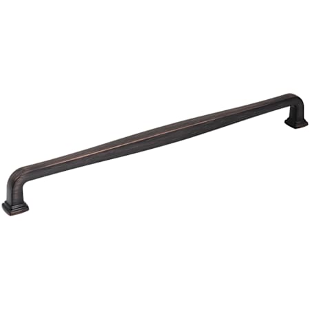 Jeffrey Alexander Fontana 12" (305mm) Center to Center Elegant Curved Square Large Cabinet Handle / Drawer Pull Brushed Oil Rubbed Bronze