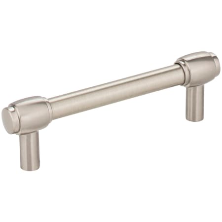 Jeffrey Alexander Hayworth 3-3/4" Center to Center Modern Industrial Pipe Bar Style Cabinet Handle / Drawer Bar Pull Satin Nickel