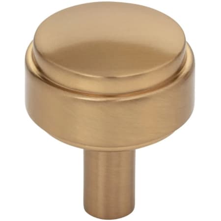 Jeffrey Alexander Hayworth 1-1/8" Modern Industrial Stepped Round Cabinet Knob / Drawer Knob with Mounting Hardware Satin Bronze
