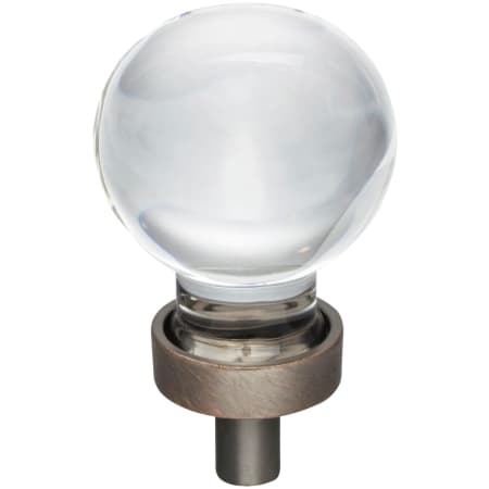 Jeffrey Alexander Harlow 1-1/16" Vintage Glam Ball Sphere Glass Cabinet Knob / Drawer Knob Brushed Oil Rubbed Bronze