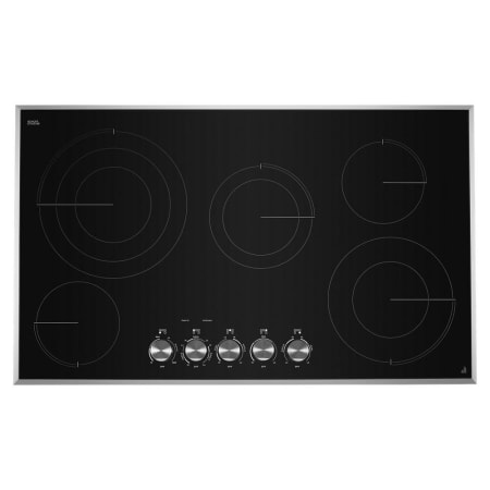 JennAir 36 Inch Wide 5 Burner Electric Cooktop Stainless Steel