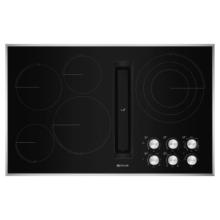 JennAir 36 Inch Wide 5 Burner Electric Cooktop with Downdraft Ventilation Stainless Steel